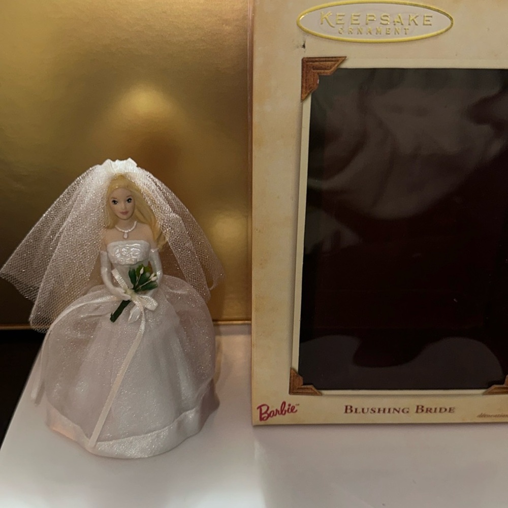 Hallmark Barbie Blushing Bride Keepsake Ornament or cake topper
